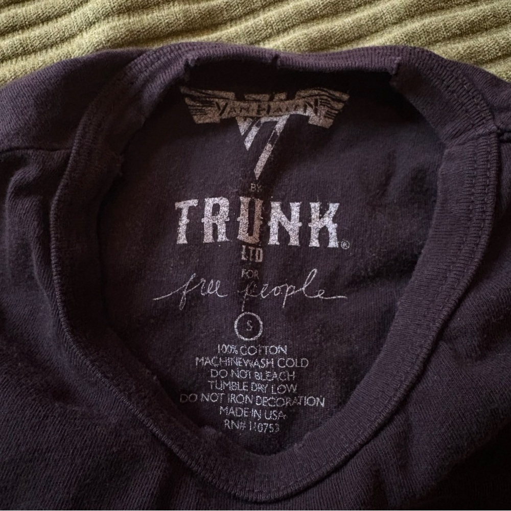 Free People Trunk Ltd Van Halen T-Shirt Sz S - Picture 5 of 9